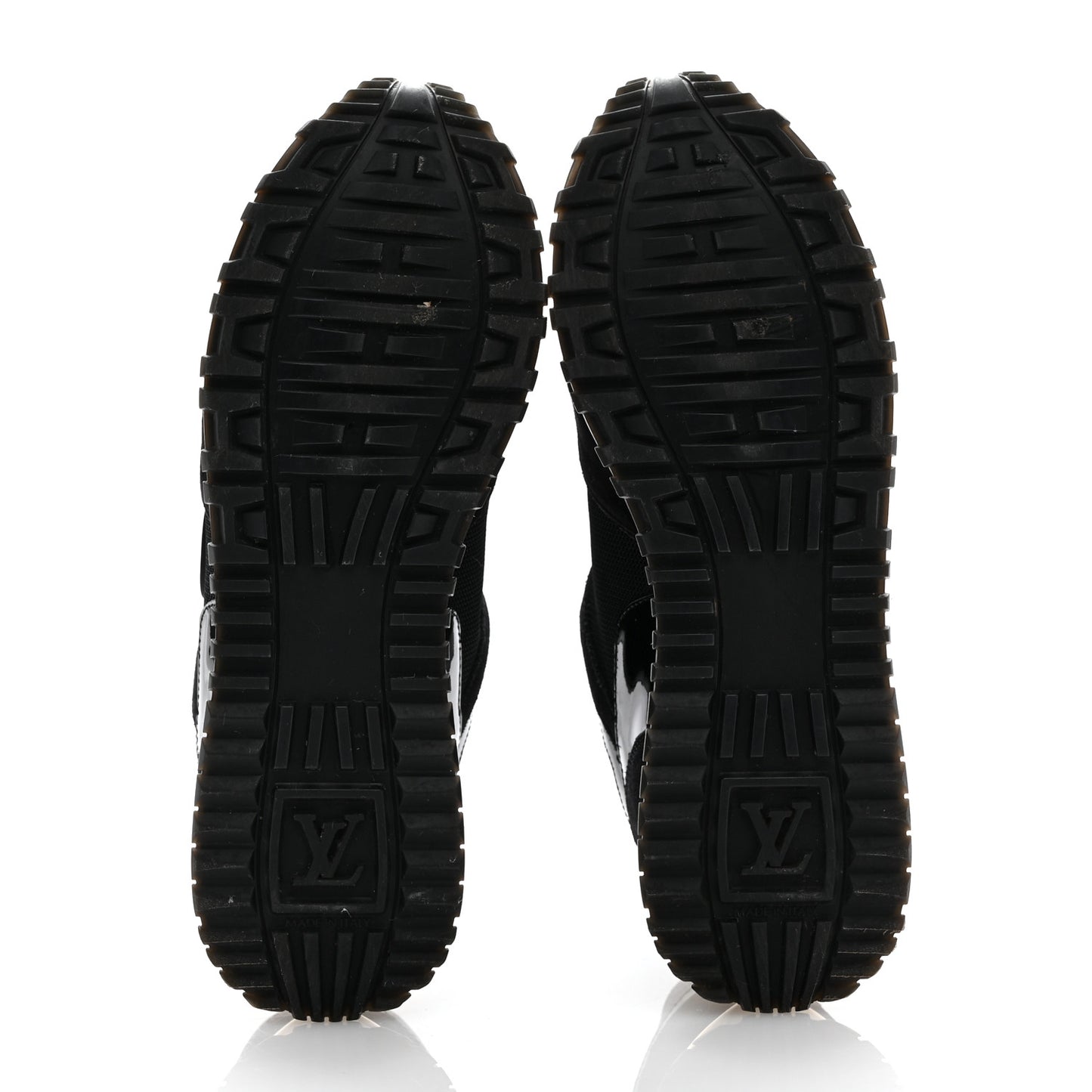 Suede Monogram Run Away Sneakers 39 Black