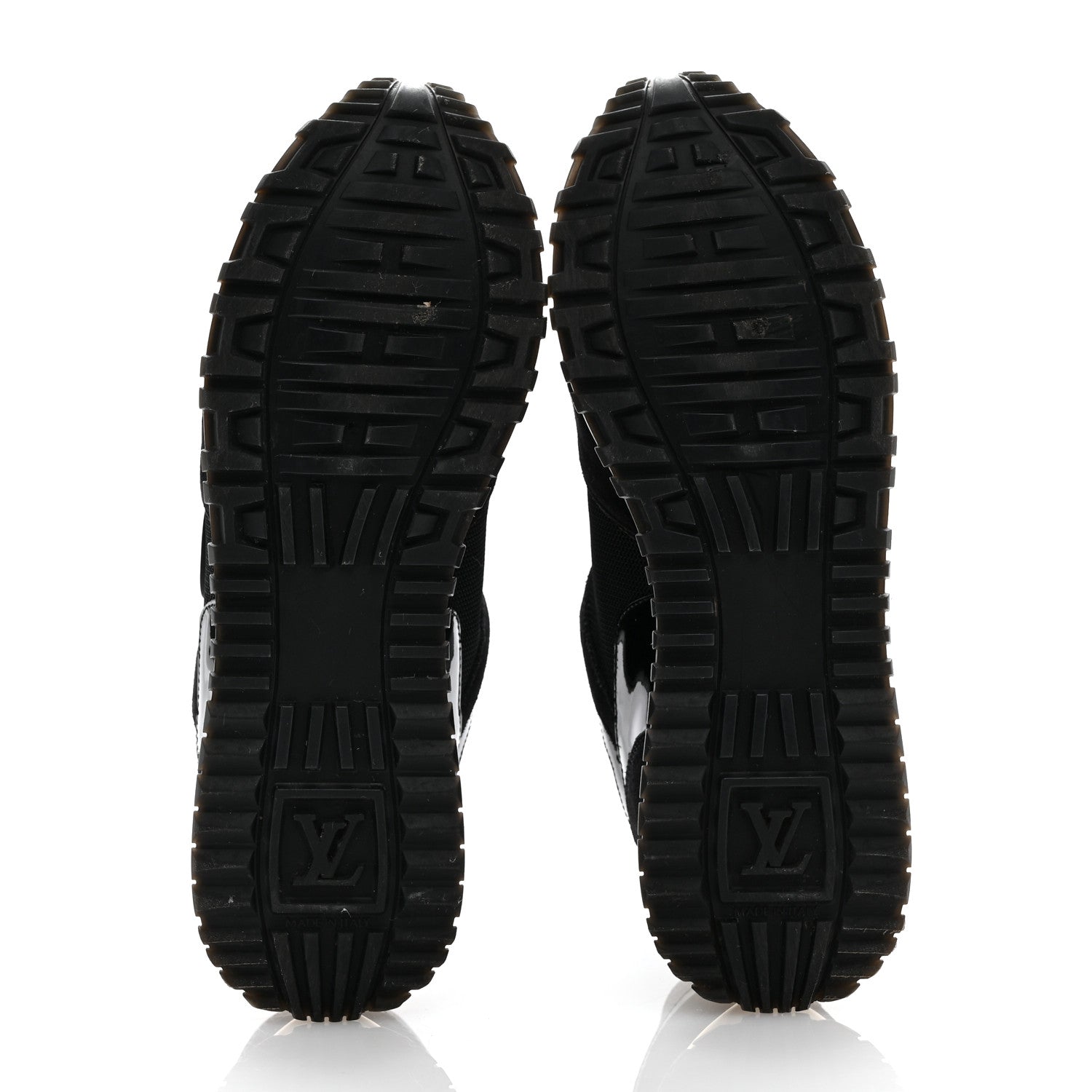 Louis Vuitton Suede Monogram Run Away Sneakers 39 Black 6 of 9