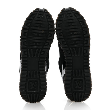 Louis Vuitton Suede Monogram Run Away Sneakers 39 Black 6 of 9