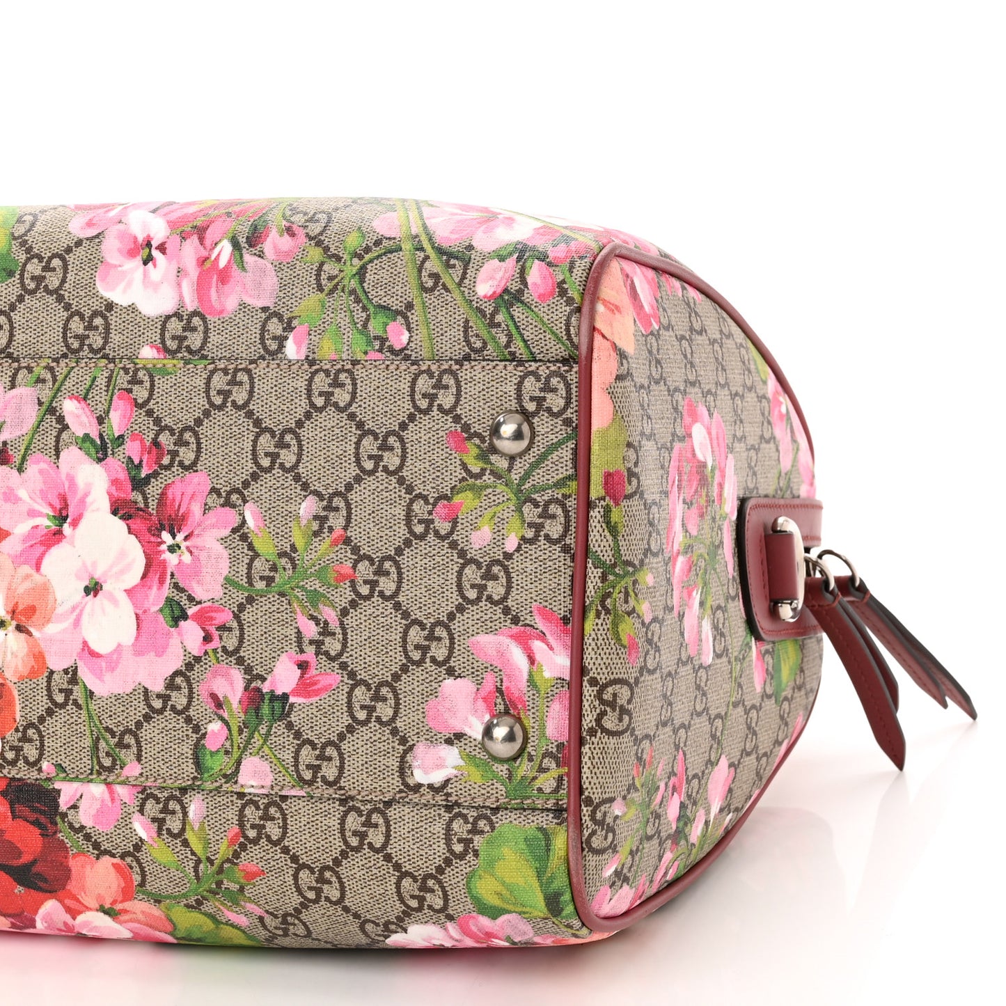 GG Supreme Monogram Blooms Medium Boston Beige Multicolor Dry Rose