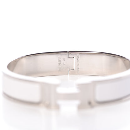 Hermes Enamel Narrow Clic Clac H Bracelet PM White 4 of 6
