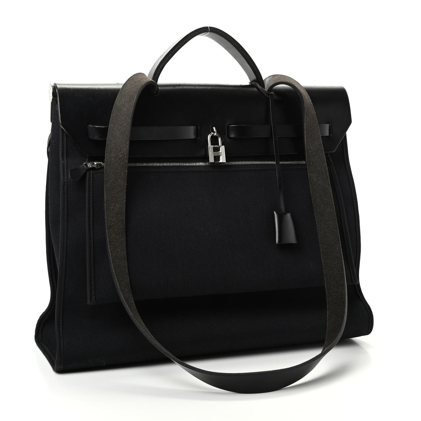 Toile Vache Calfskin Herbag 39 MM Black