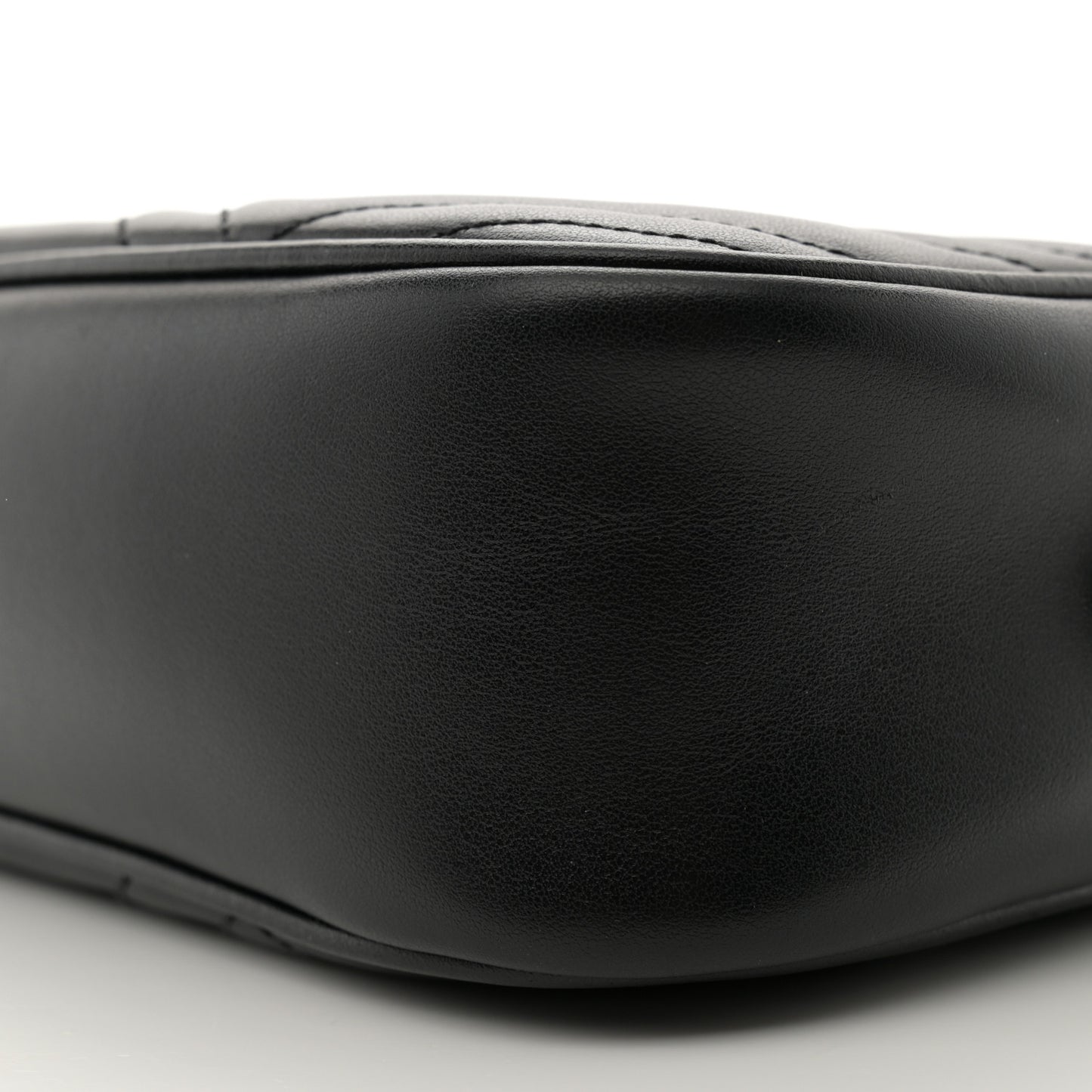 Calfskin Matelasse Small GG Marmont Chain Shoulder Bag Black