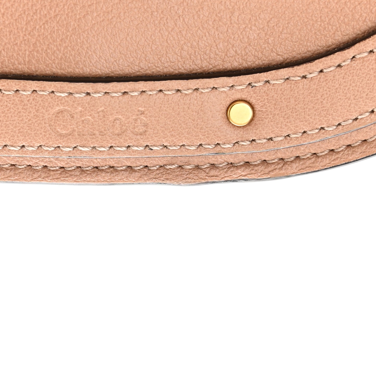 Calfskin Suede Small Nile Bracelet Bag Biscotti Beige