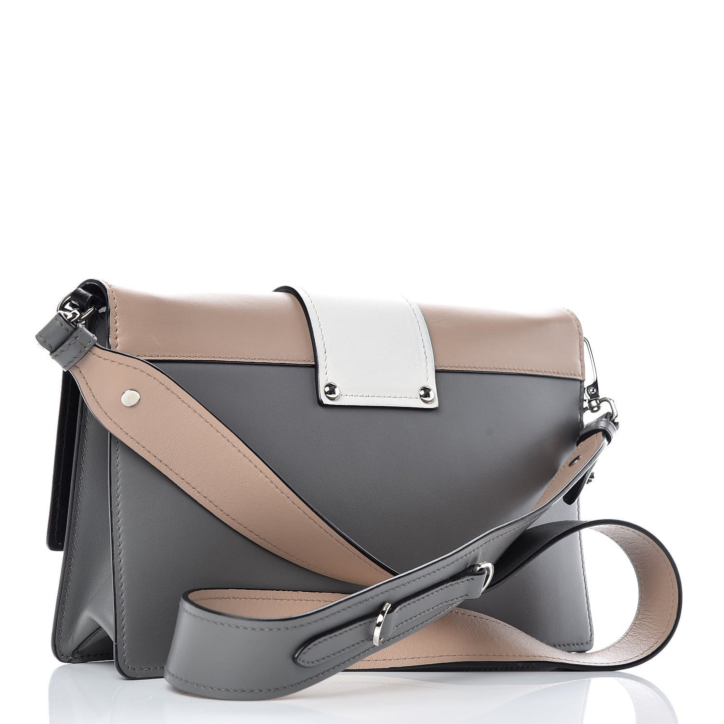 City Calf Ribbon Bag Cammeo White Marmo