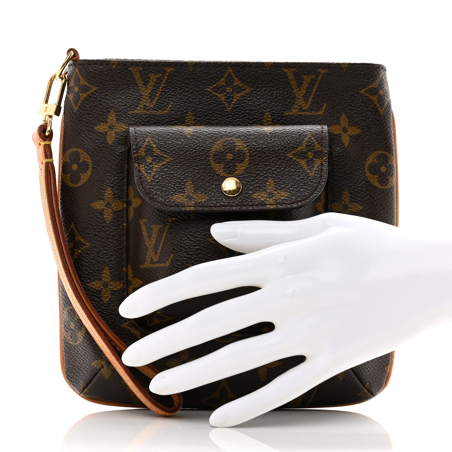 Monogram Partition Wristlet