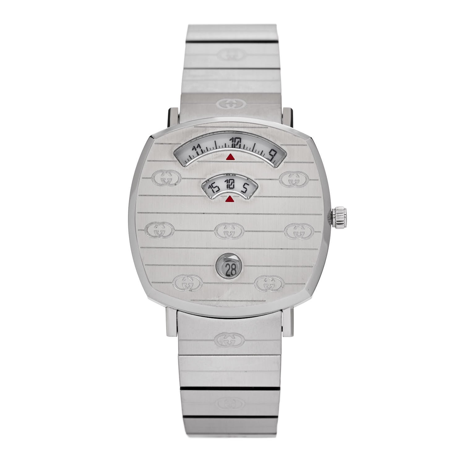 Gucci Stainless Steel 35mm Grip Quartz Watch 1 of 5