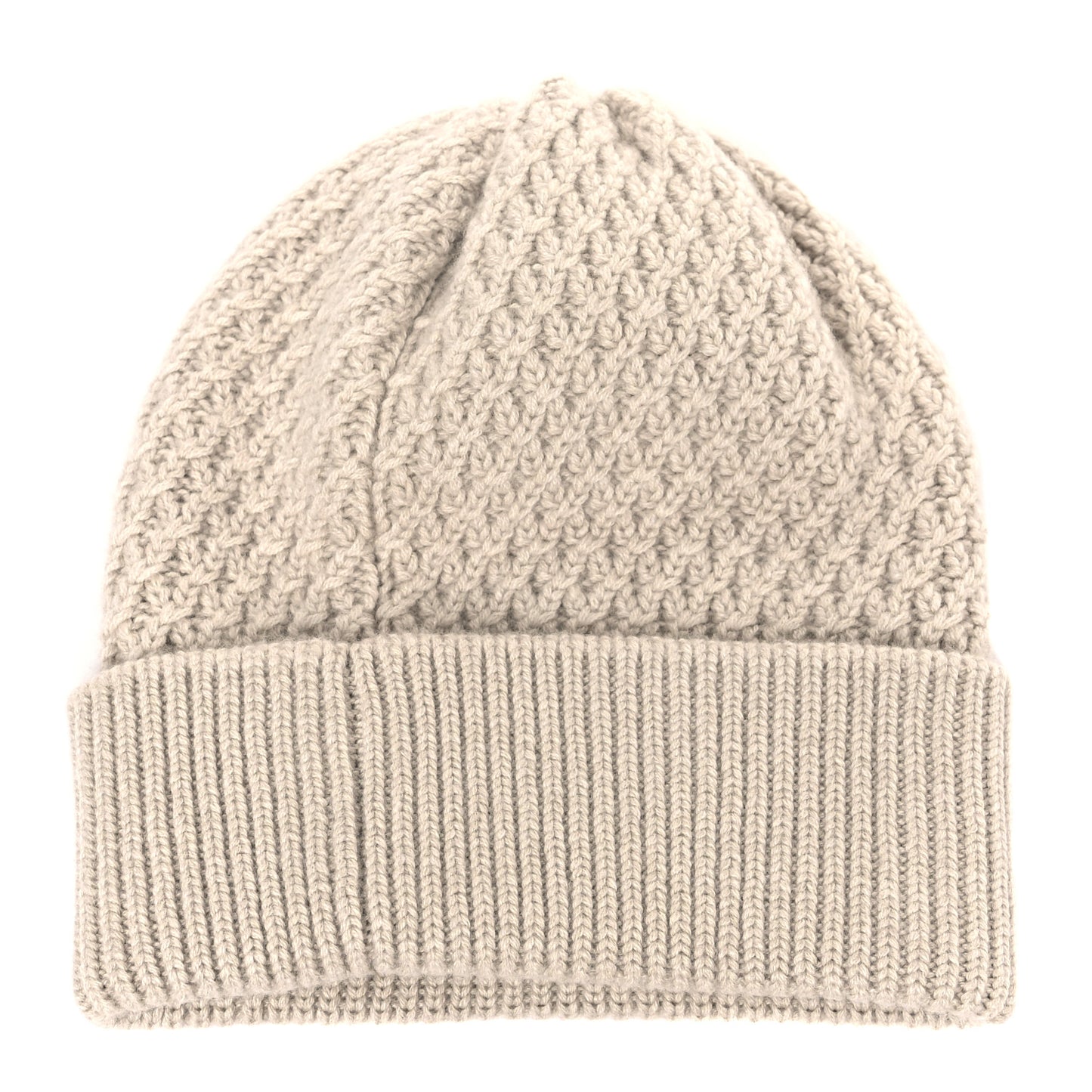 Cashmere CC Beanie Hat Ivory Black