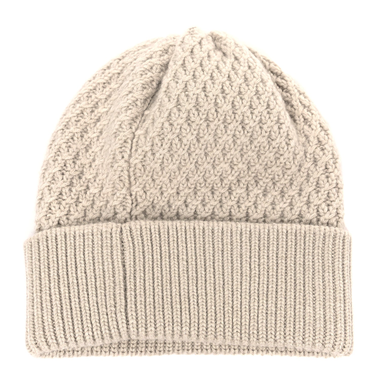 Chanel Cashmere CC Beanie Hat Ivory Black 2 of 3