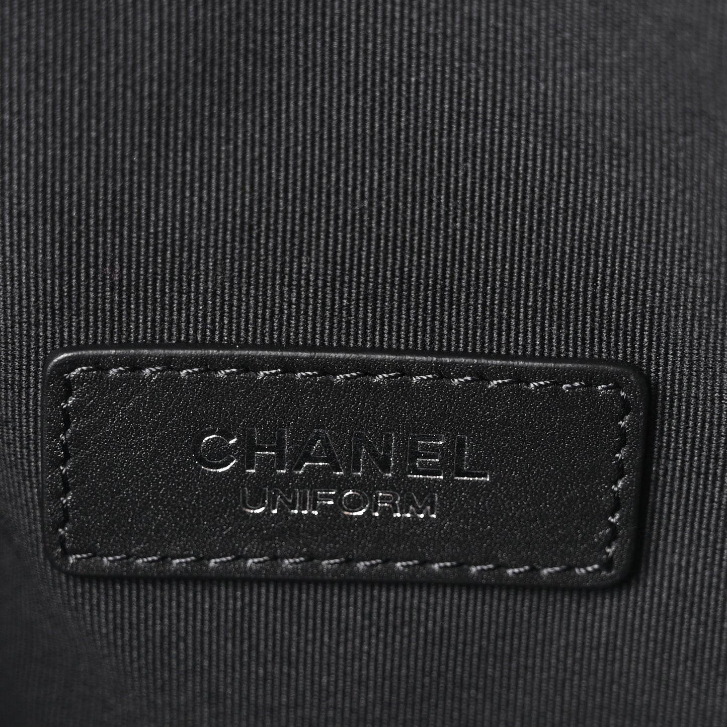 Lambskin Quilted Waist Belt Bag Black
