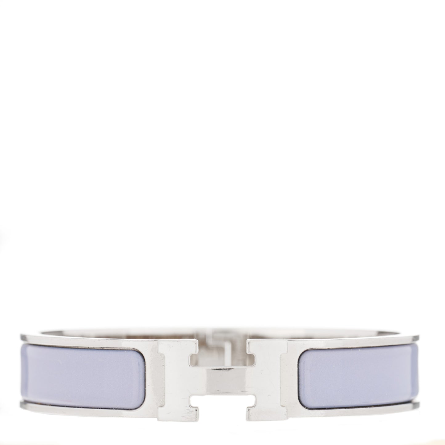 Enamel Narrow Clic Clac H Bracelet PM Bleu Lin
