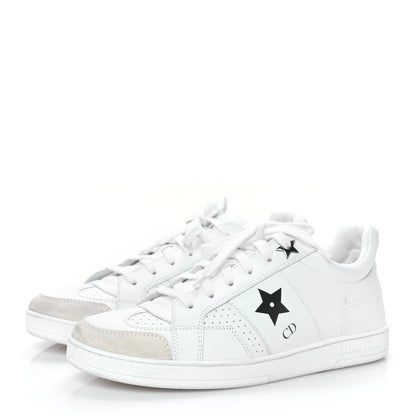 Christian Dior Calfskin Suede Dior Star Low Top Sneakers 36 White 3 of 8