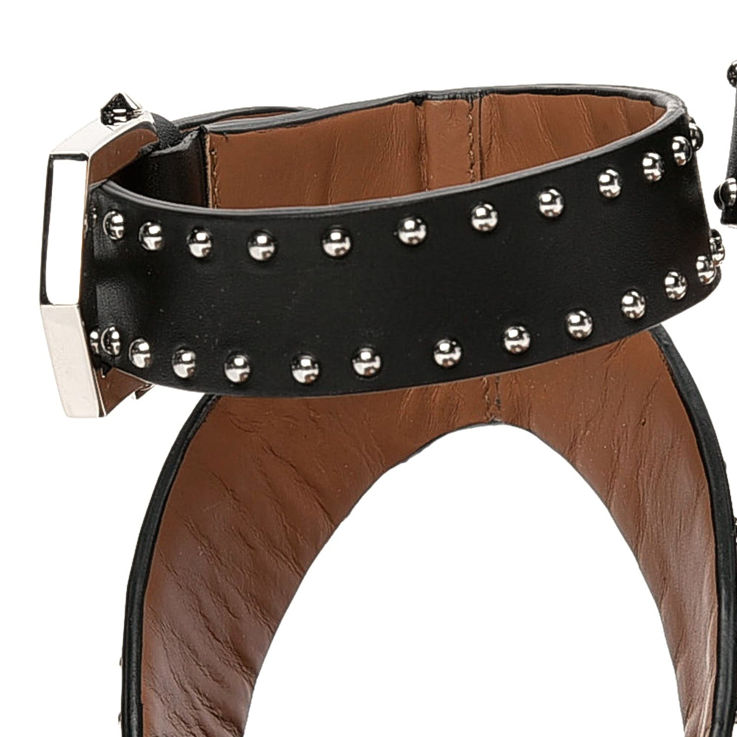 Givenchy Calfskin Studded Elegant Sandals 35 Black 11 of 13