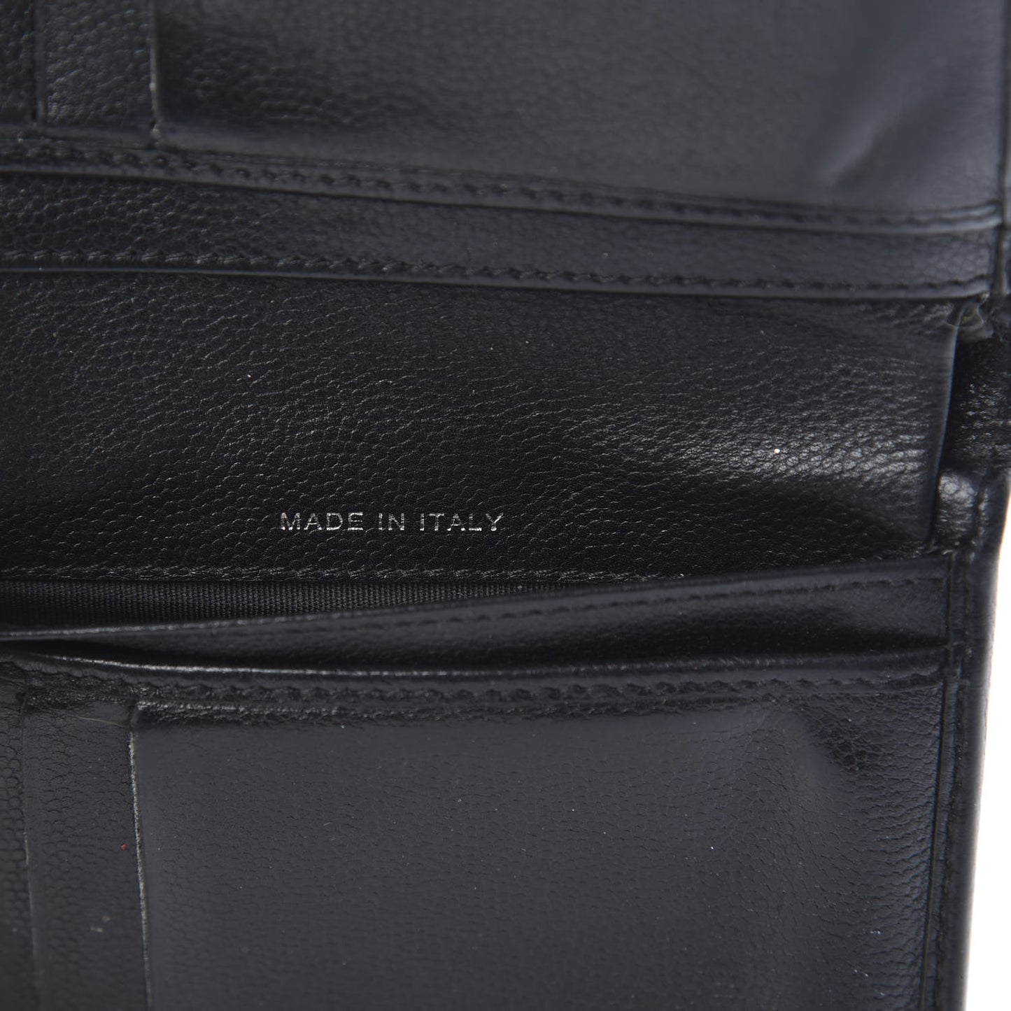 Caviar Sevruga French Compact Wallet Black