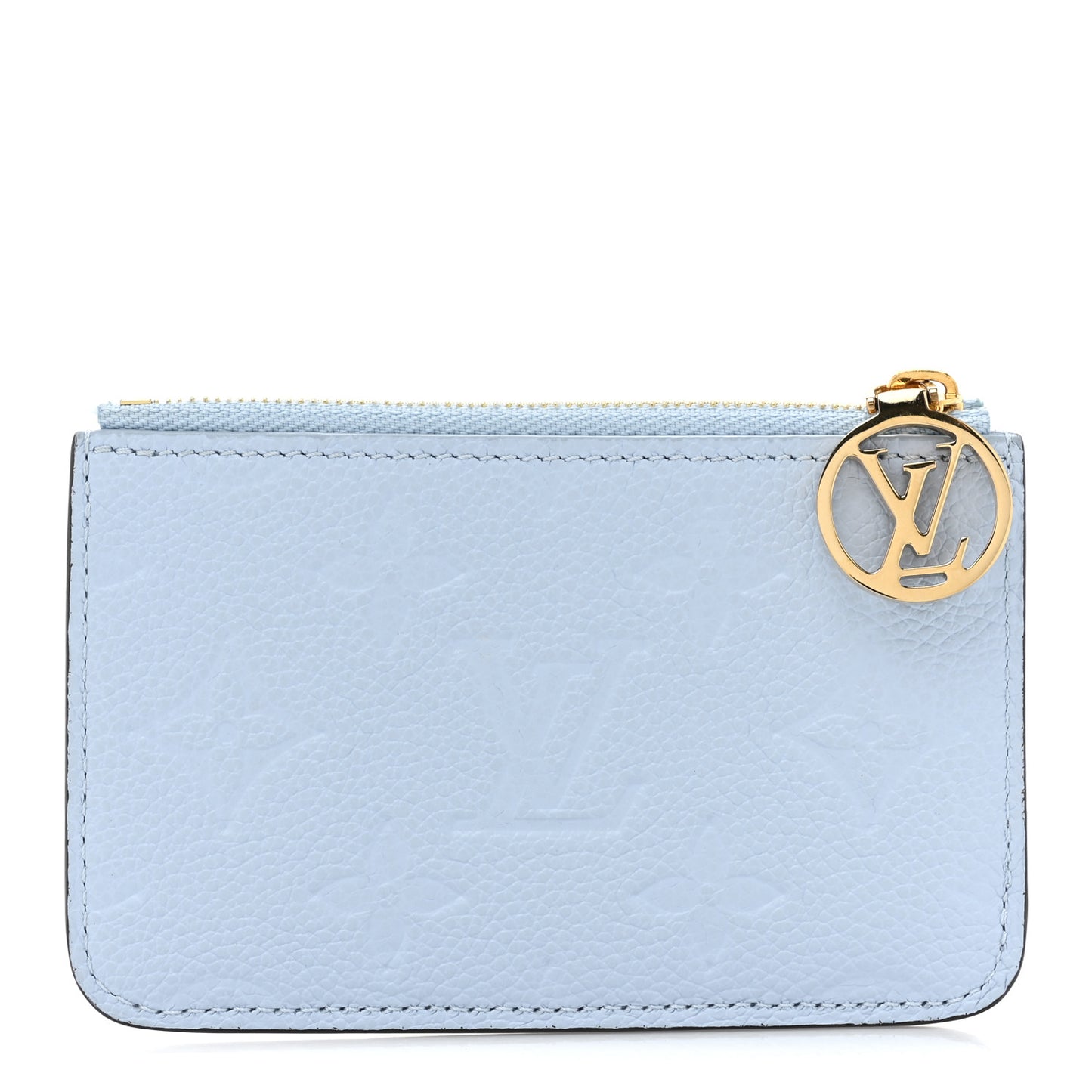 Empreinte Monogram Zipped Romy Card Holder Bleu Nuage