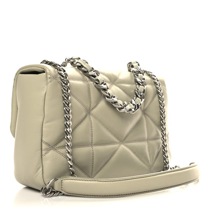 MCM Lambskin Cloud Quilted Travia Shoulder Bag Alfalfa 3 of 9