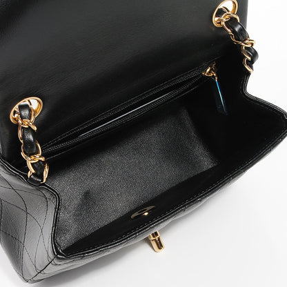 Chanel Lambskin Quilted Mini Square Flap Black 5 of 8