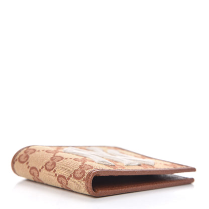 Gucci X MLB Monogram NY Yankees Bi-Fold Wallet Beige Ruggine Ivory 4 of 9