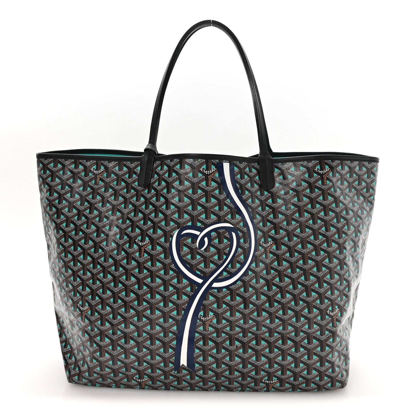 Goyardine Sunflower Reversible Saint Louis Claire Voie GM Black Opaline