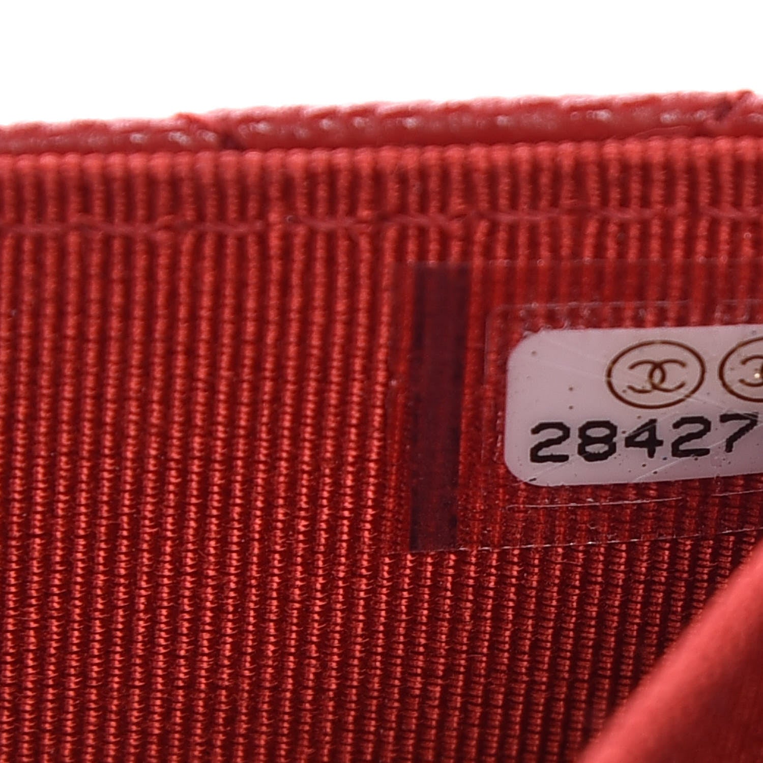 Chanel Caviar Quilted Flap Card Holder Wallet Red 8 of 9