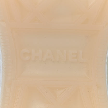 Chanel Velvet Calfskin Mixed Fibers CC Sneakers 41 Ivory Black 8 of 9