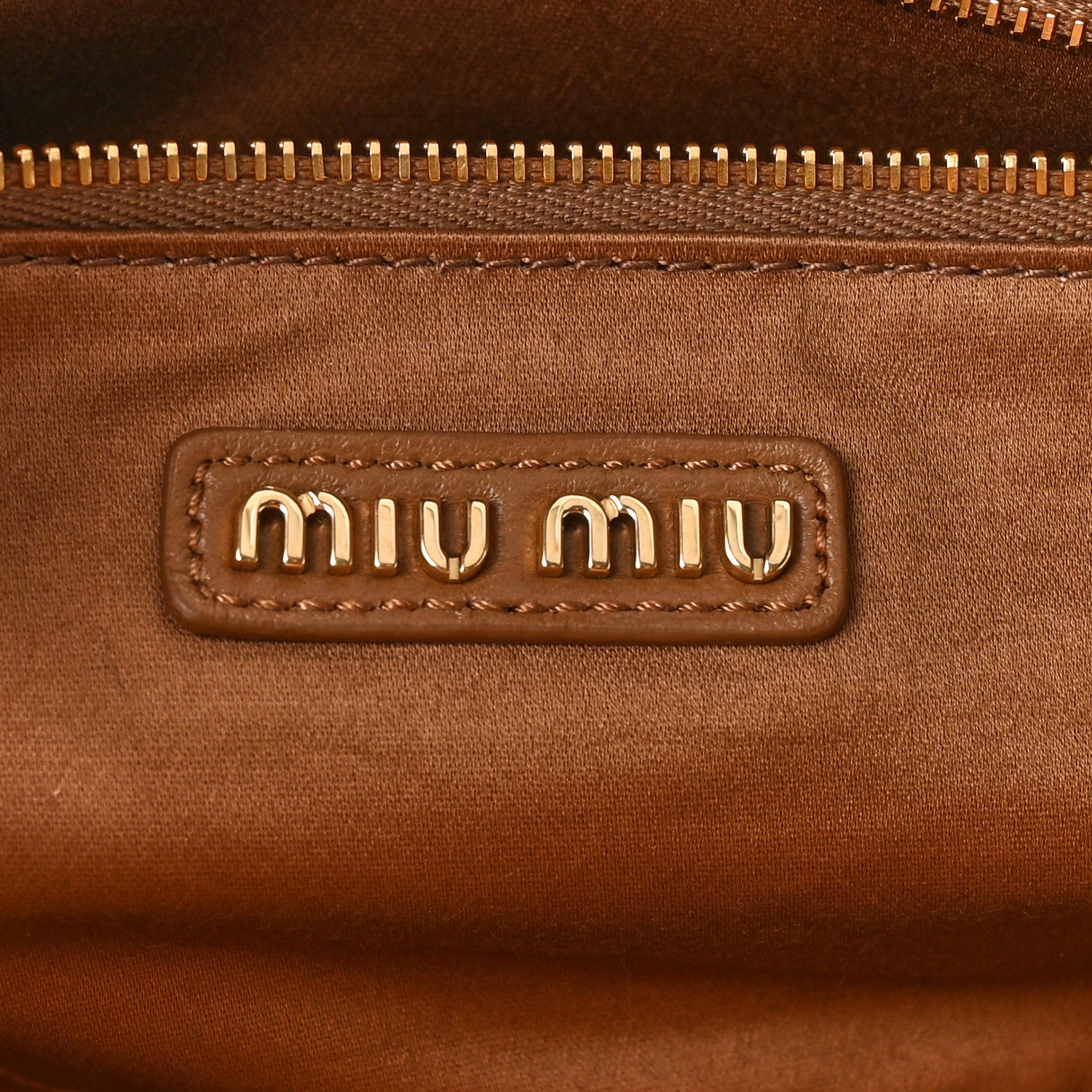 Miu Miu Nappa Matelasse Large Arcadie Top Handle Bag Caramel 6 of 8