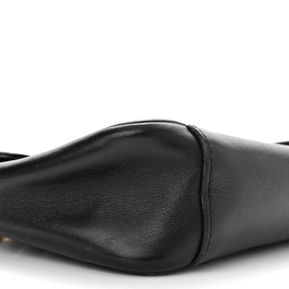 Gucci Calfskin Matelasse Small GG Marmont Shoulder Bag Black 9 of 12