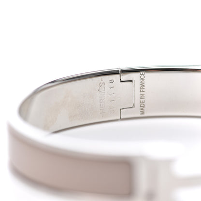 Hermes Enamel Narrow Clic Clac H Bracelet PM Marron Glace 4 of 5