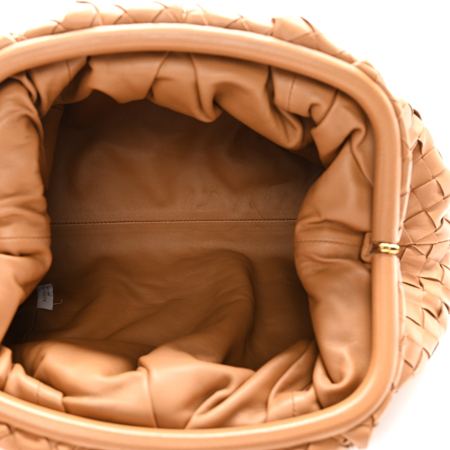 Bottega Veneta Nappa Maxi Intrecciato The Pouch Oversized Clutch Caramel 5 of 11