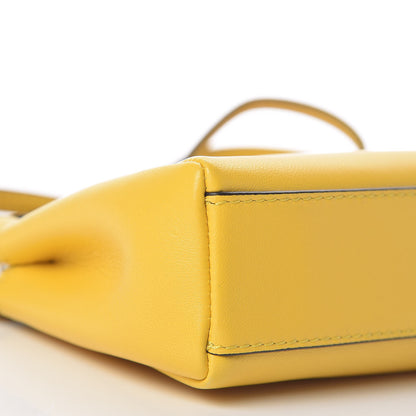 Fendi Shiny Nappa Micro Peekaboo Iconic Satchel Sunflower 9 of 11