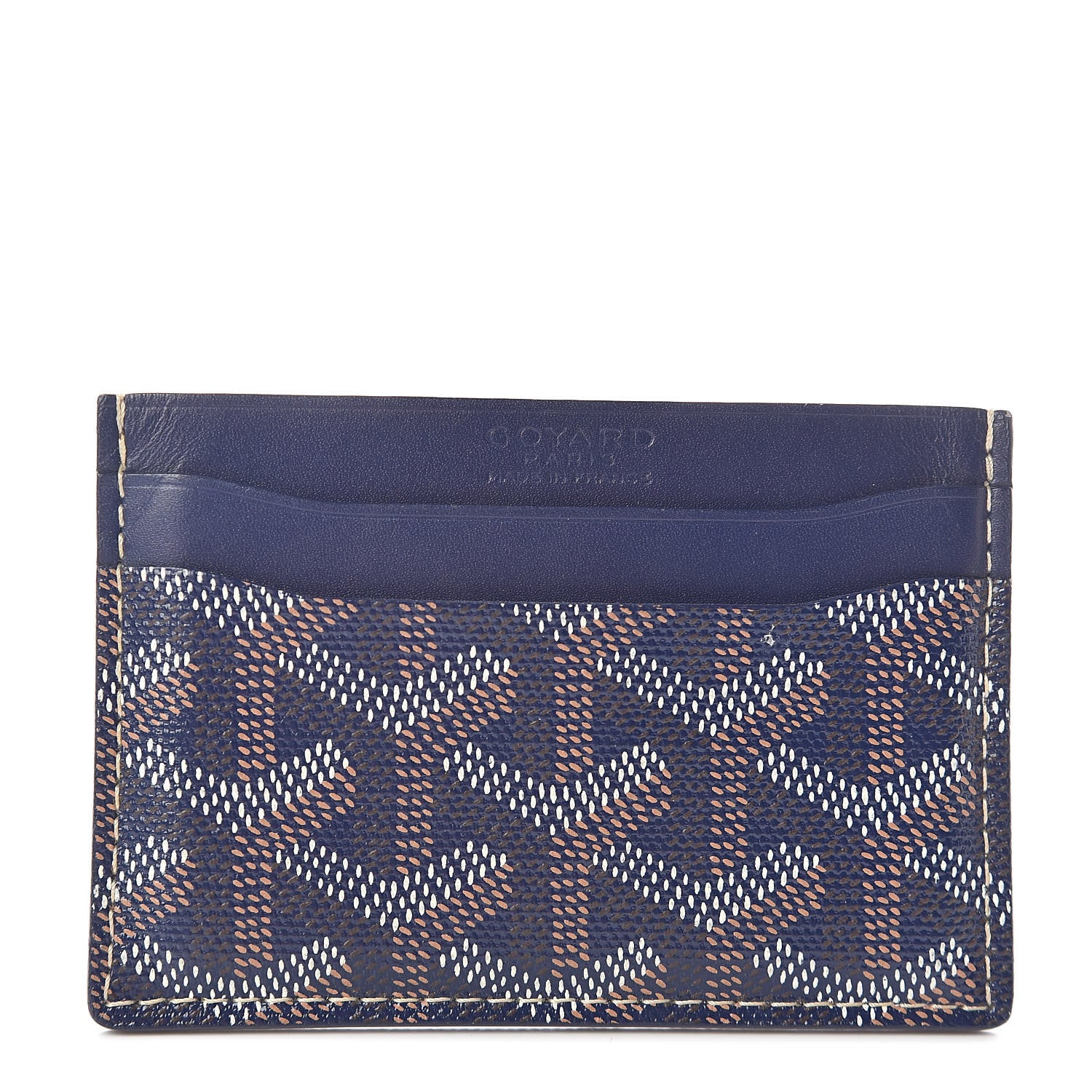 Goyard Goyardine Saint Sulpice Card Holder Navy 1 of 6