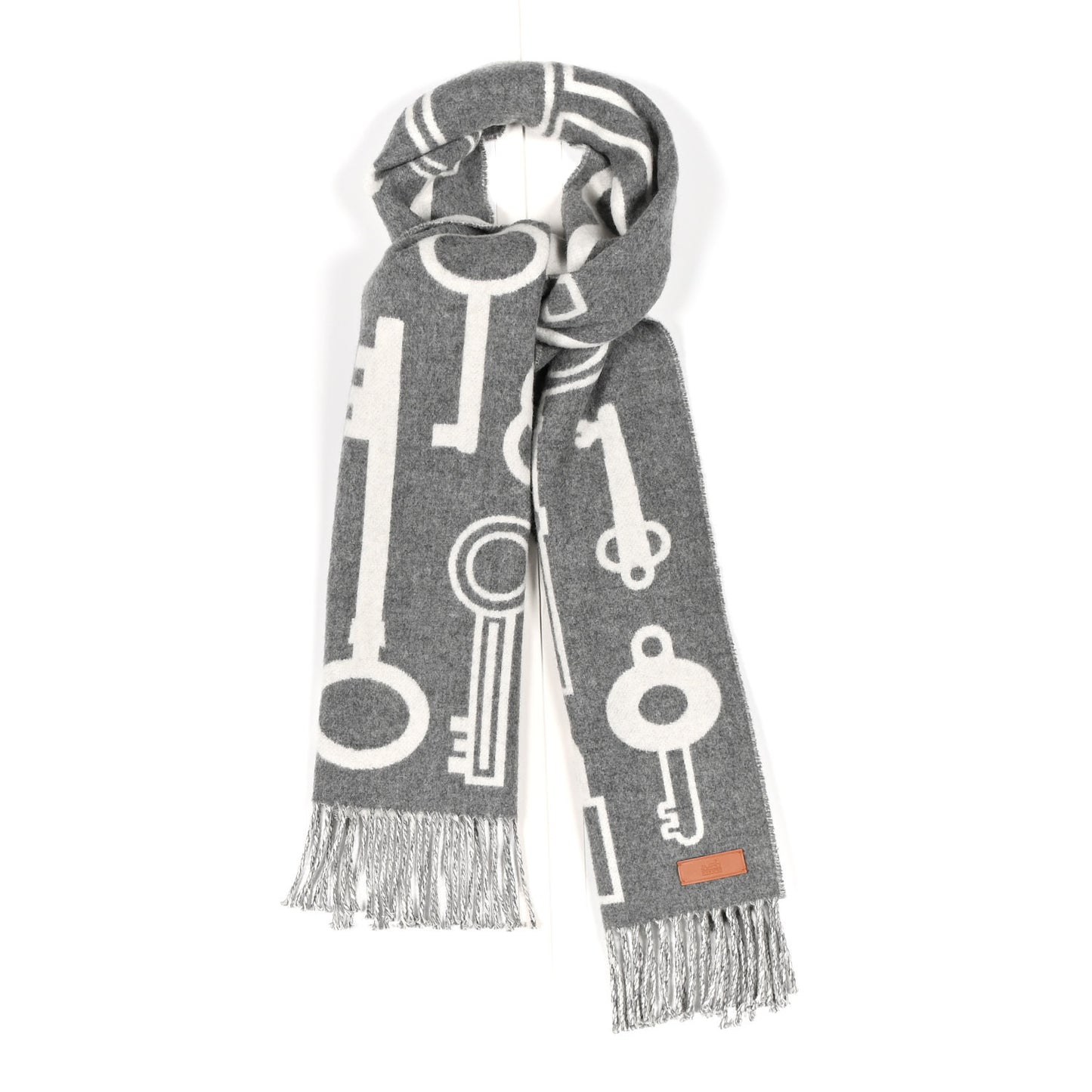 Cashmere Casaque Porte-Clefs Muffler Flanelle Ivoire