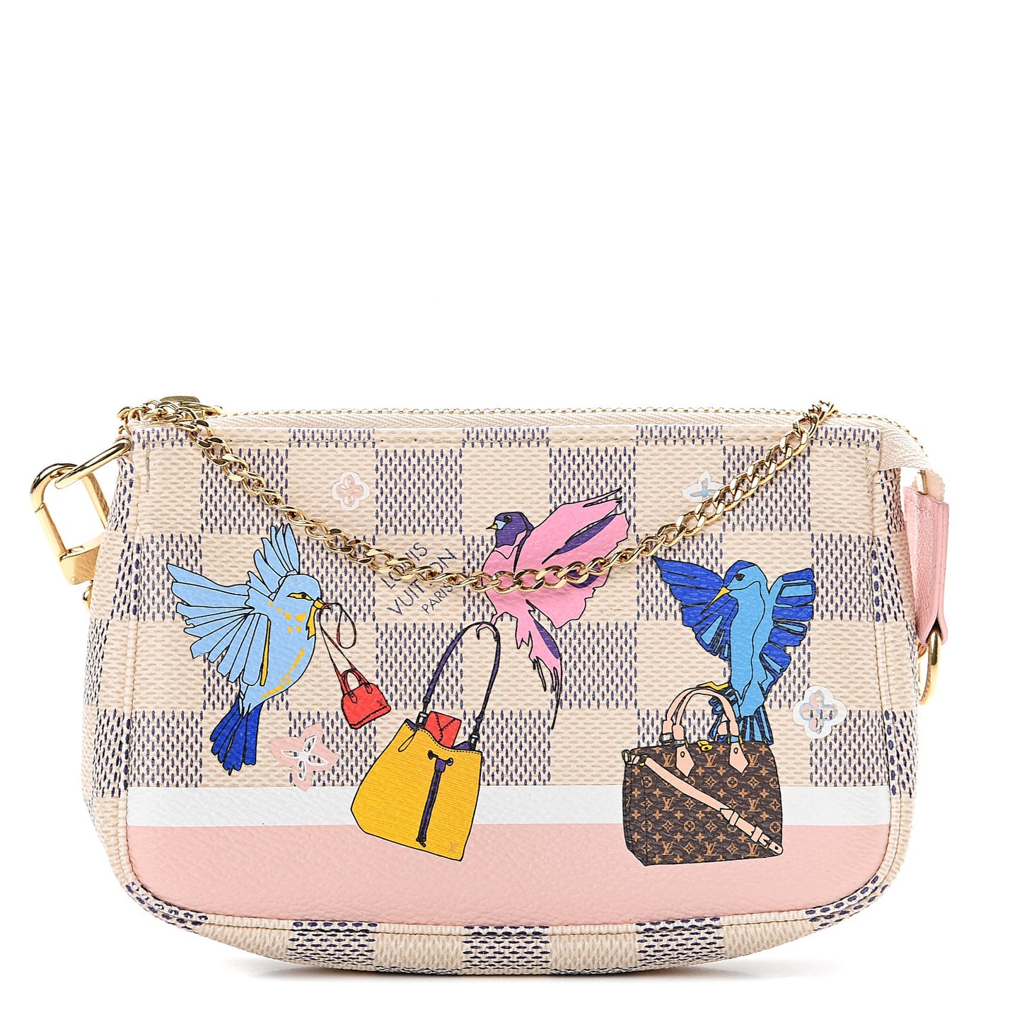 Damier Azur 2018 Christmas Animation Mini Pochette Accessories