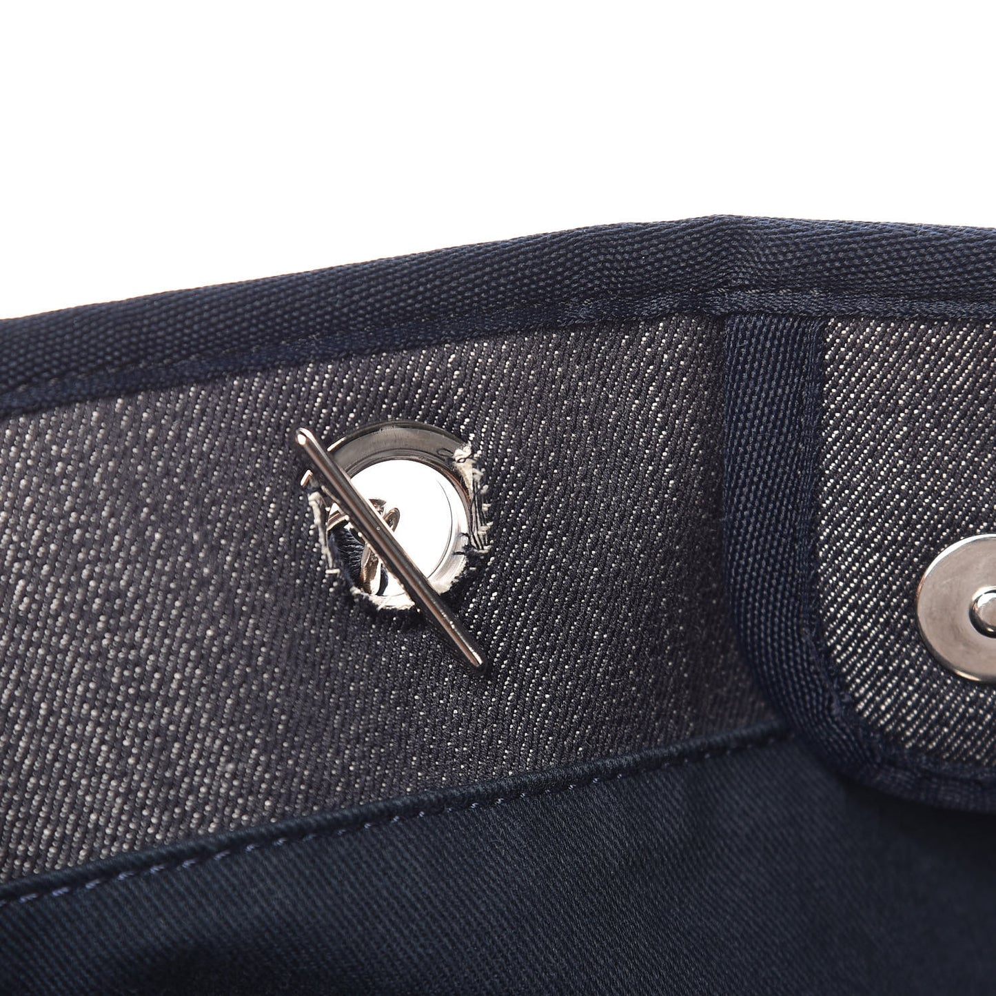 Canvas Small Deauville Tote Dark Blue