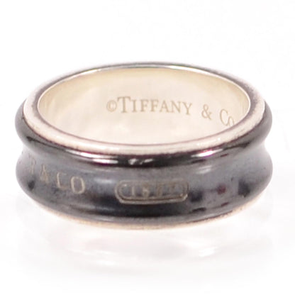 Tiffany Sterling Silver Titanium 1837 Ring 10 Black 4 of 5