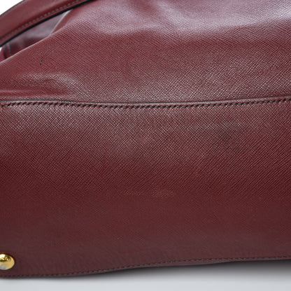Prada Saffiano Tessuto Nylon Satchel Fuoco 12 of 13