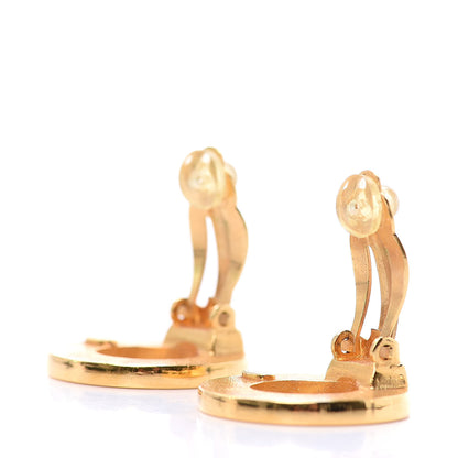 Chanel Round CC Clip On Earrings Gold 3 of 6