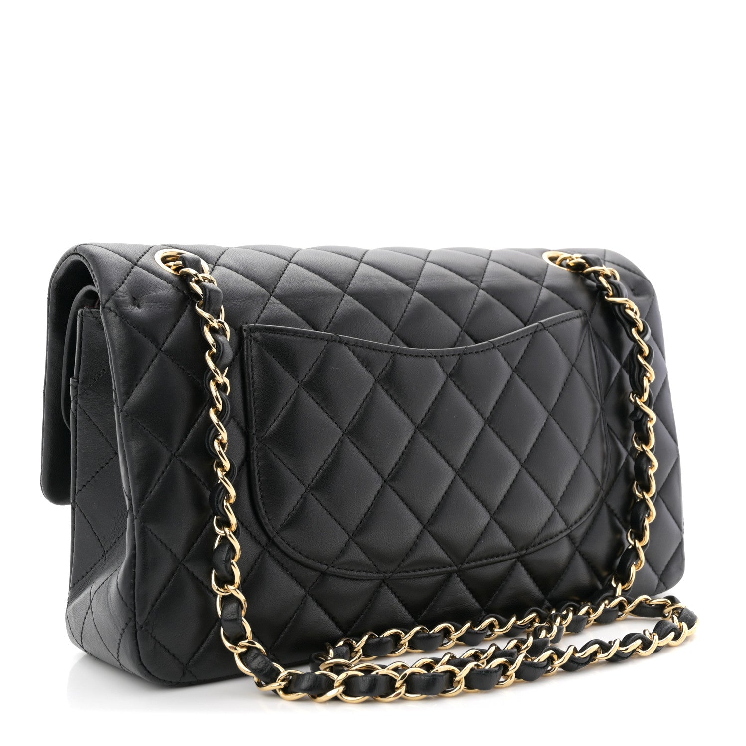 Chanel Lambskin Quilted Medium Double Flap Black 3 of 10