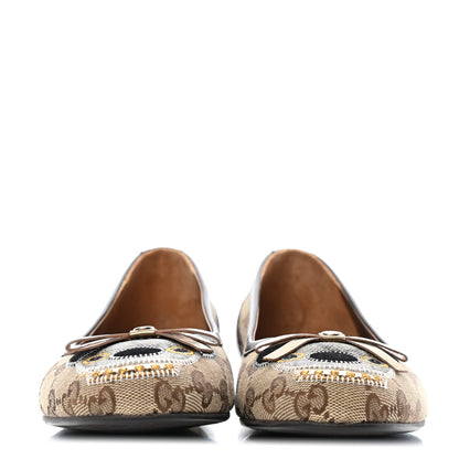 Gucci Monogram Flats 37 Black 2 of 5