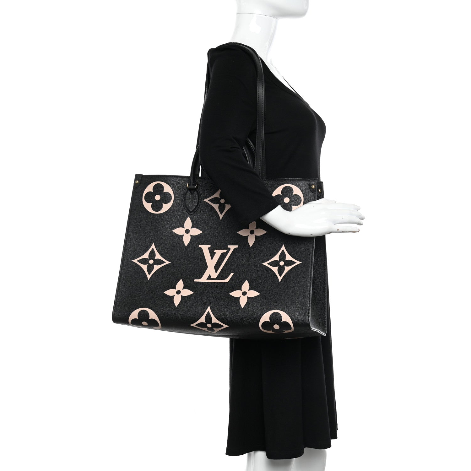 Louis Vuitton Empreinte Monogram Giant Onthego GM Black Beige 2 of 9