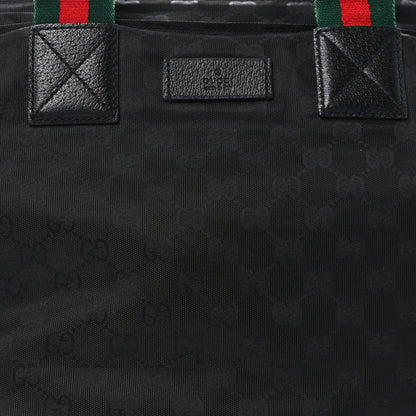 Gucci GG Monogram Large Web Handle Bucket Tote Black 8 of 10