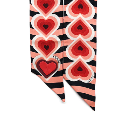 Fendi Silk Heart Girl Wrappy Rosso 2 of 3