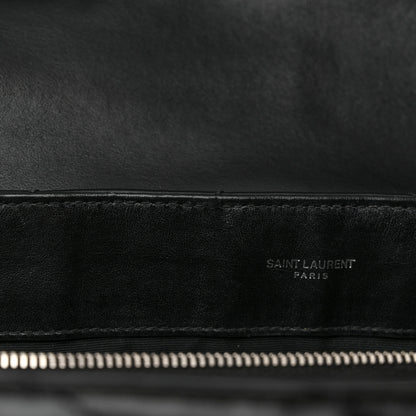 Saint Laurent Calfskin Y Quilted Monogram Large Loulou Chain Satchel Black 15 of 15