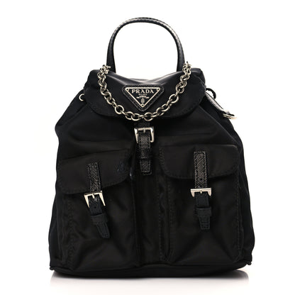Prada Nylon Vela Mini Crossbody Backpack Black 1 of 9