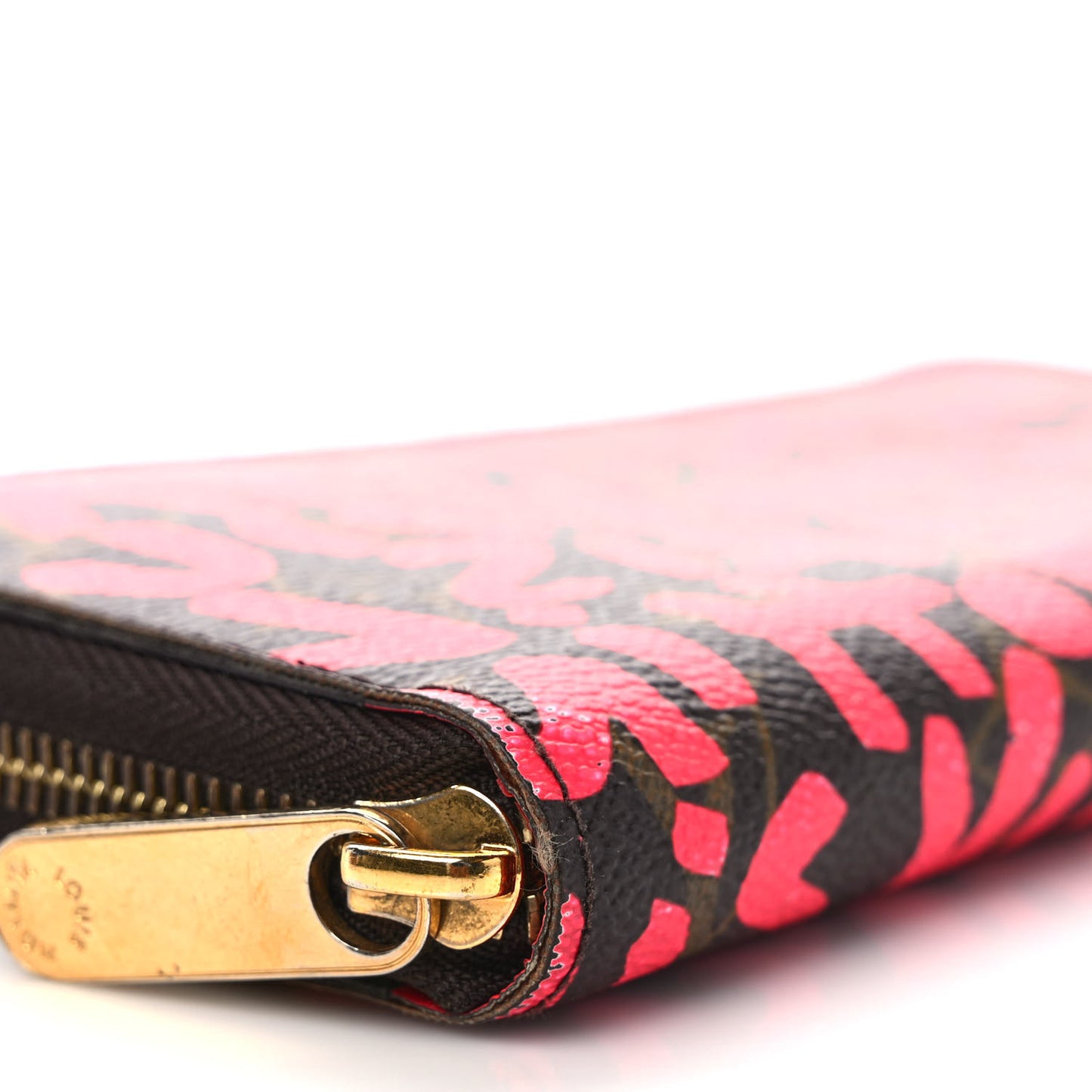 Monogram Graffiti Zippy Wallet Fuchsia