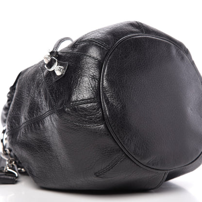 Balenciaga Agneau Giant 12 Silver Hardware Mini Pompon Black 7 of 10