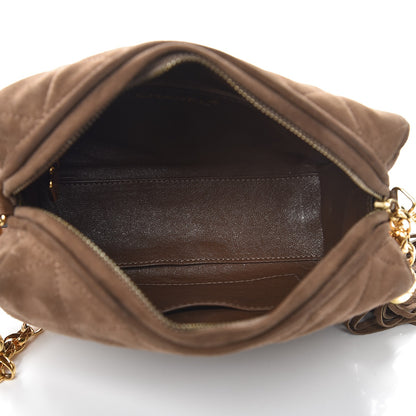 Chanel Suede Quilted Tassel Camera Case Brown 5 of 11