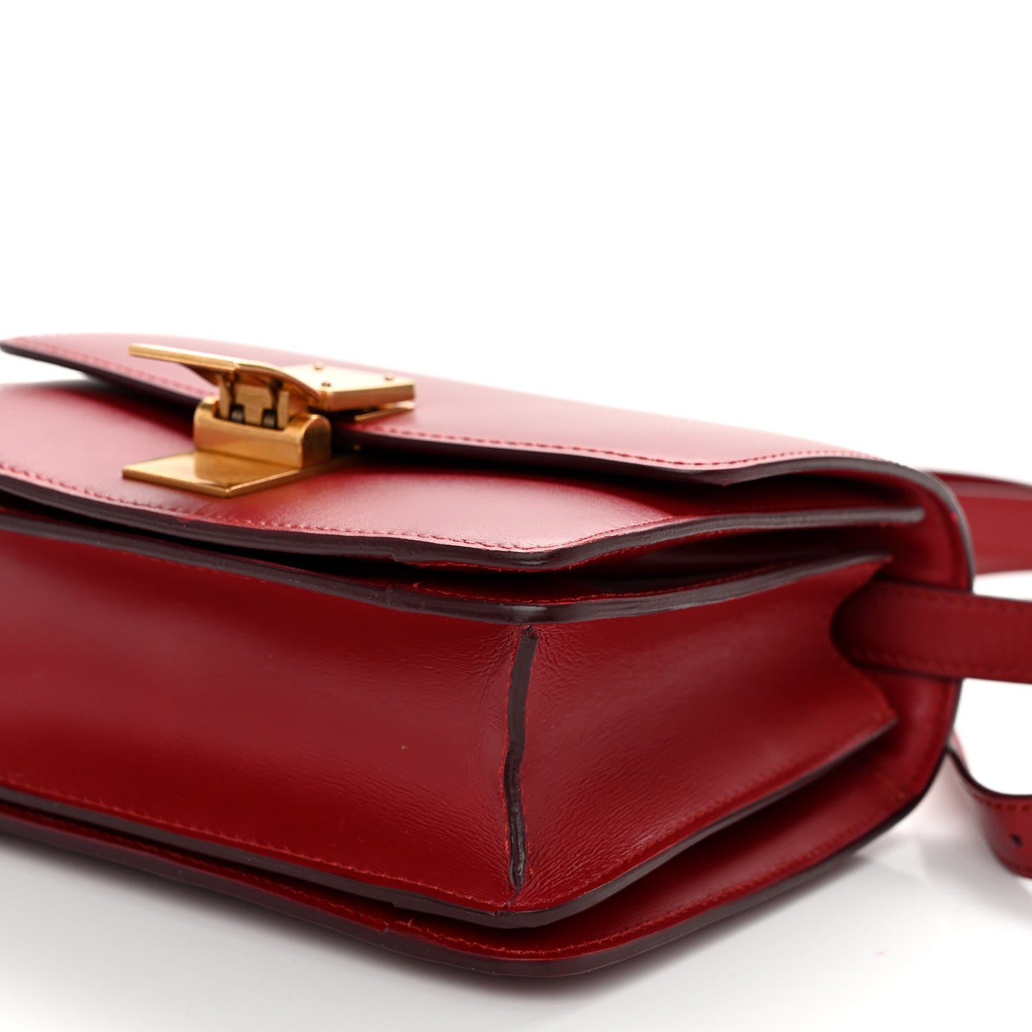 Celine Smooth Calfskin Small Classic Box Flap Bag Red 10 of 10