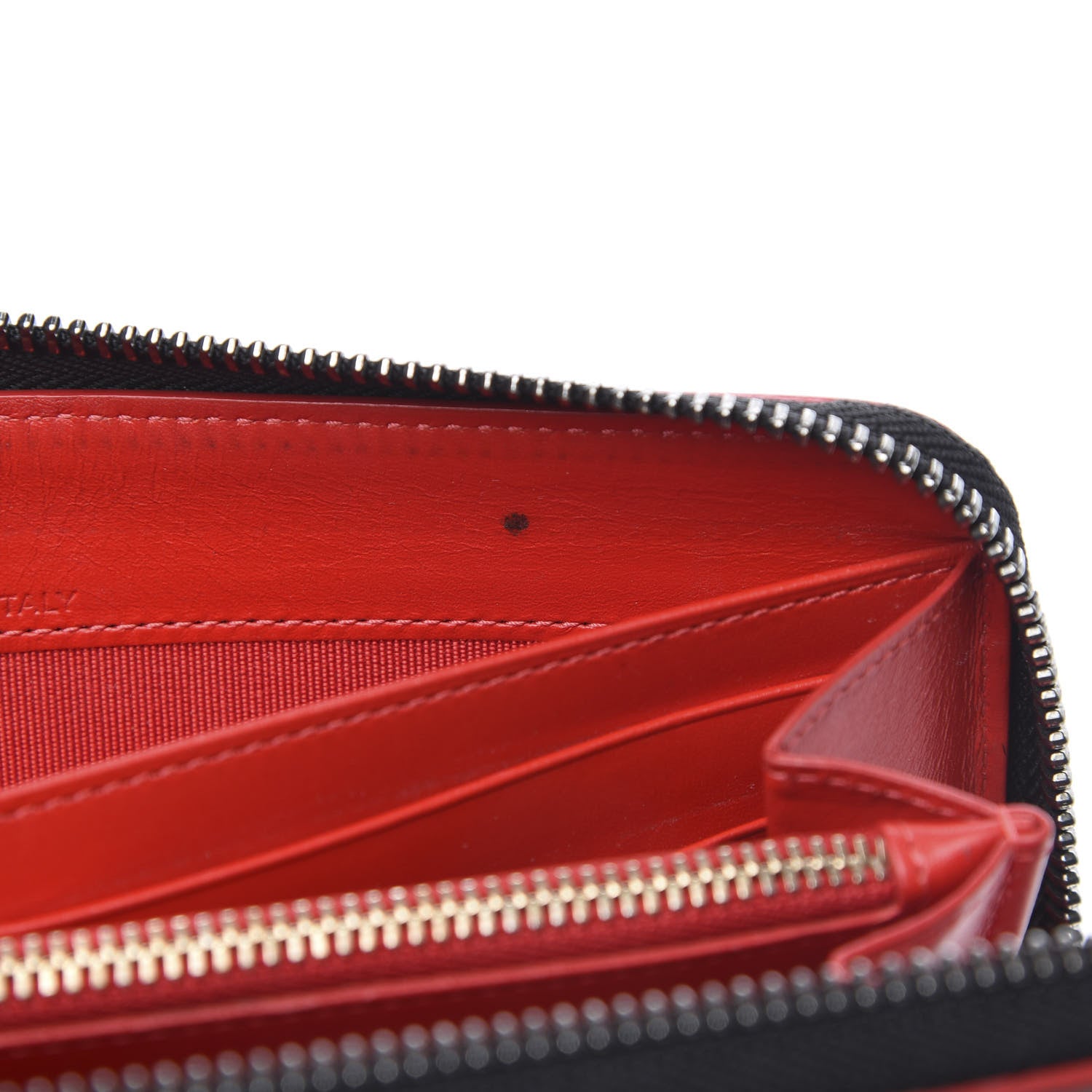 Christian Louboutin Calfskin Panettone Zip Around Wallet Black 10 of 12