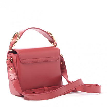 Chloe Shiny Calfskin Suede Mini C Double Carry Scarlet Pink 2 of 7